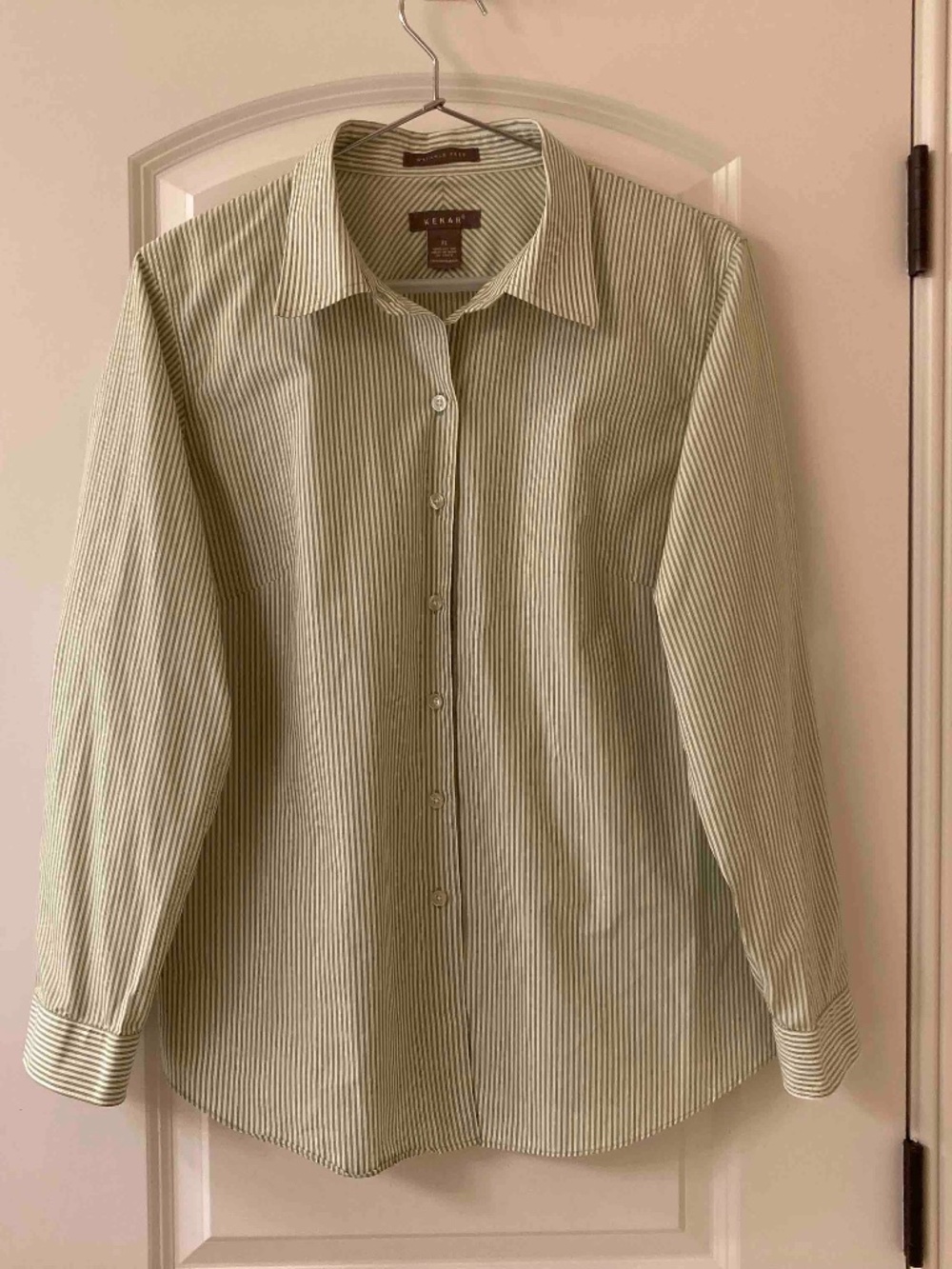 Women's wrinkle-free cotton suit blouse XL